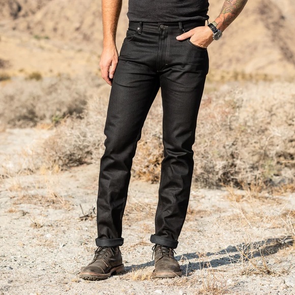 Lee 101 Rider 13 oz Black Selvedge Denim Jean - Picture 4 of 16